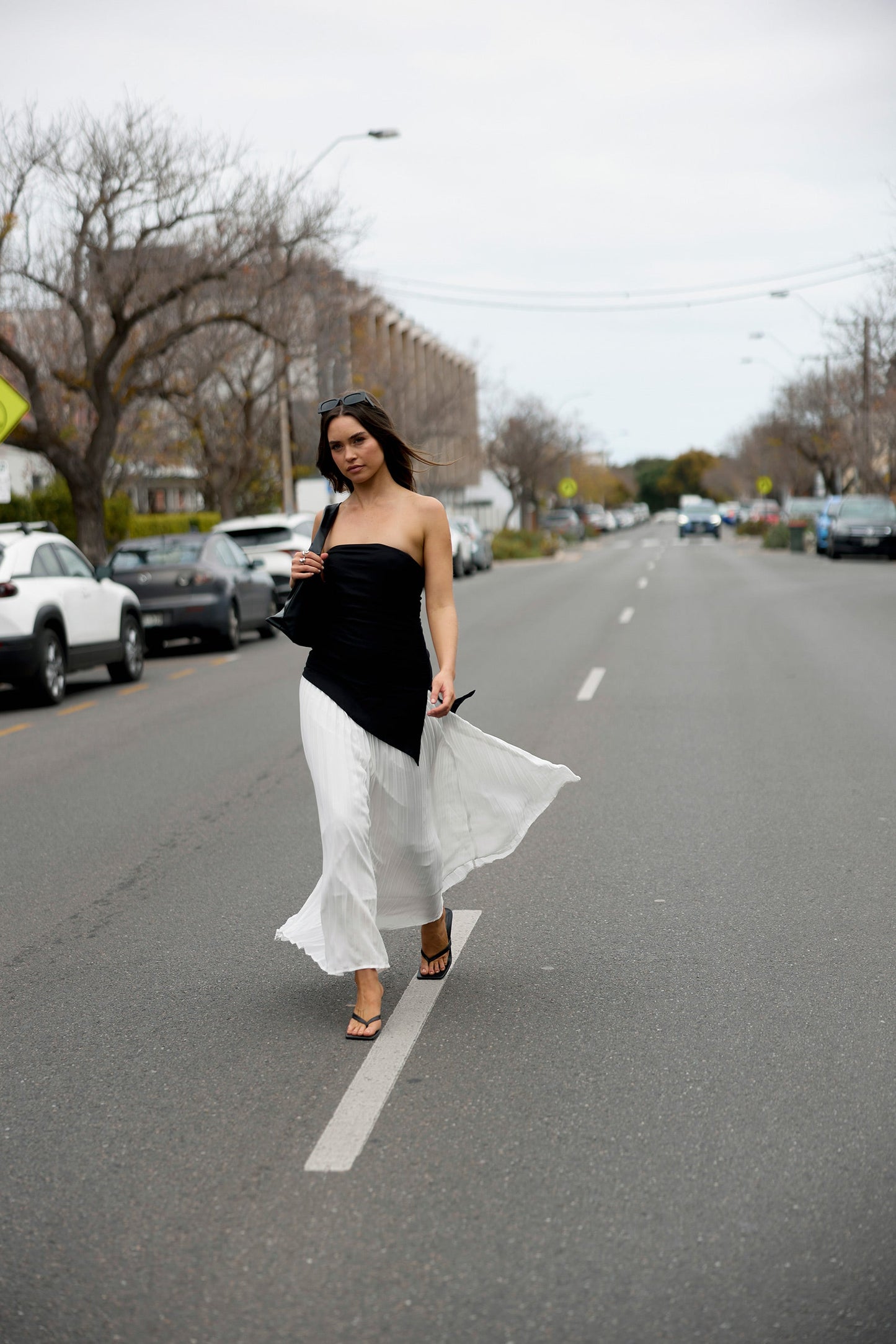Black & White Serenity Maxi Dress