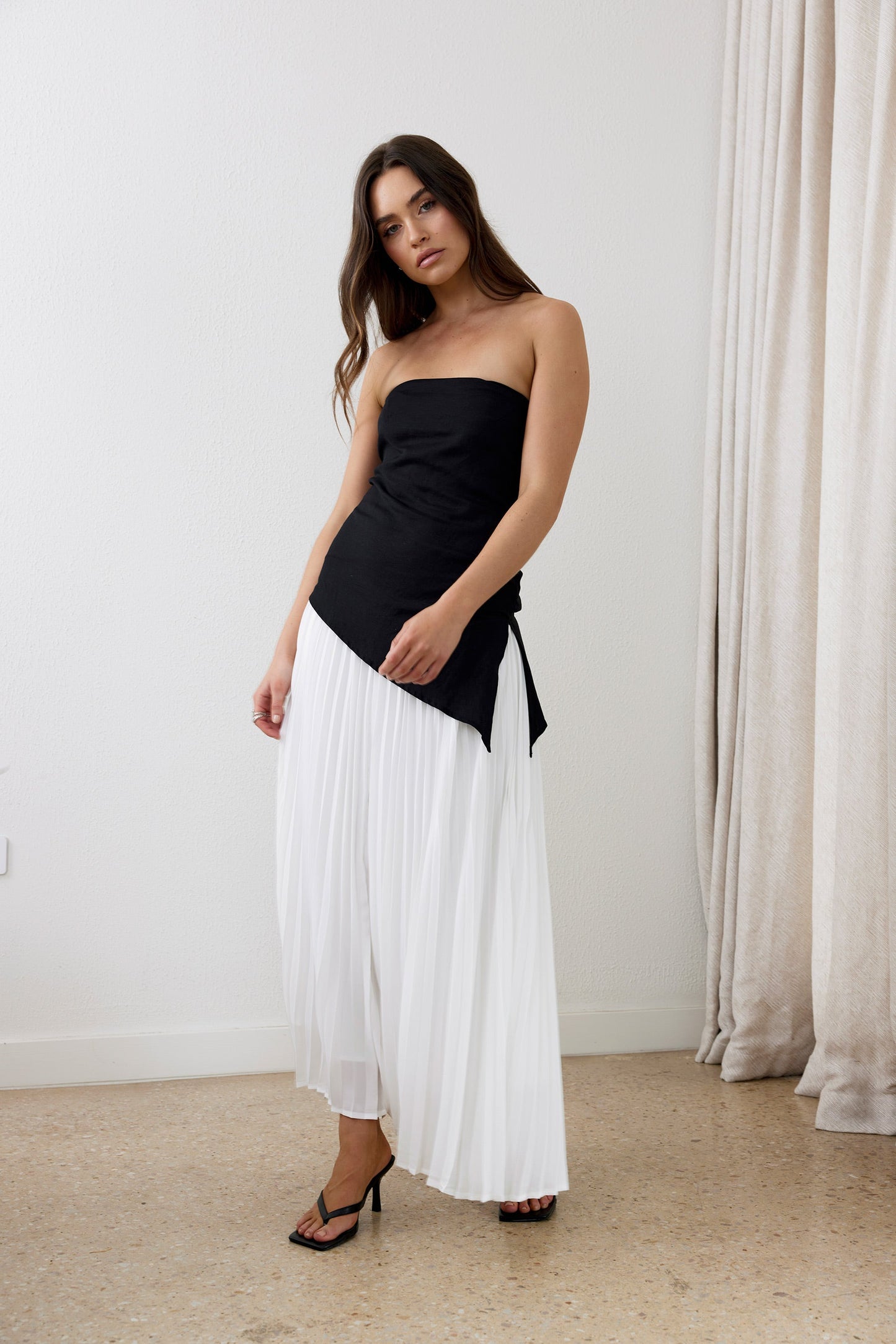 Black & White Serenity Maxi Dress