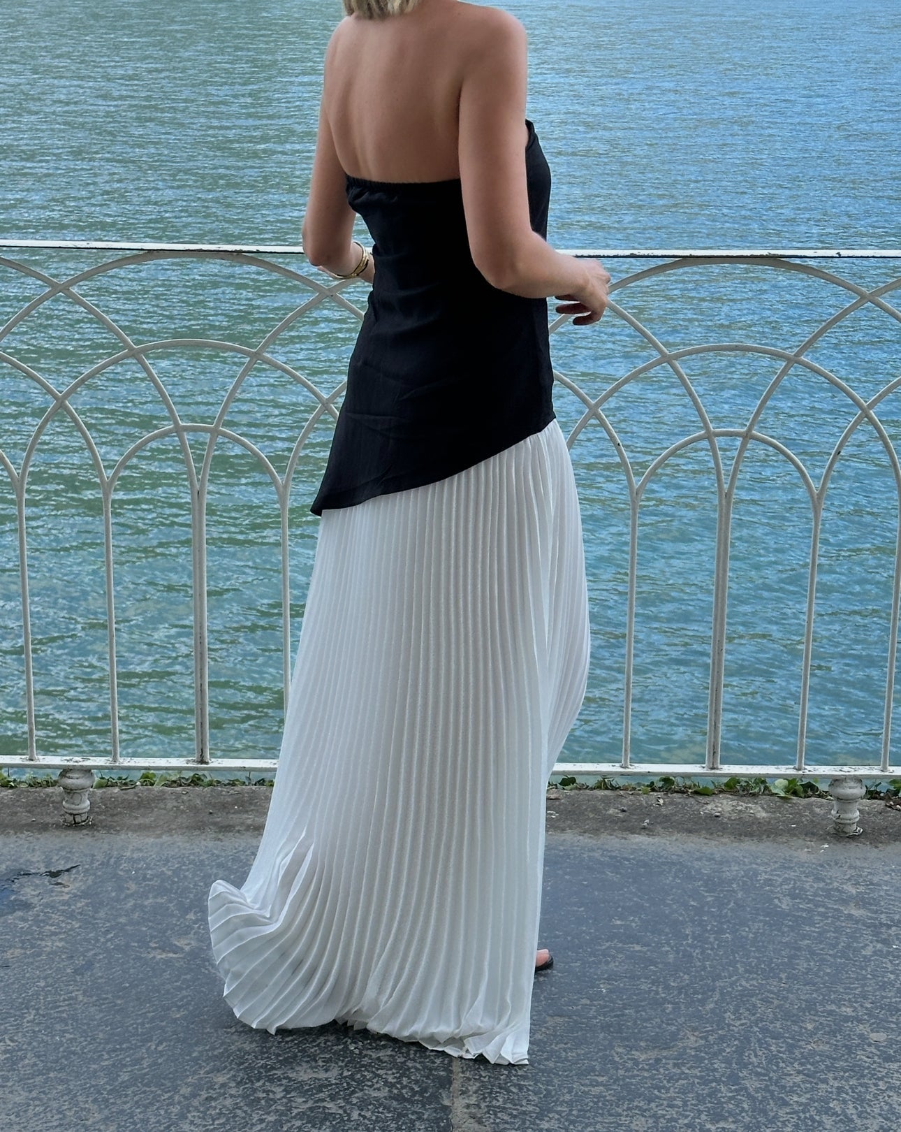 Black & White Serenity Maxi Dress