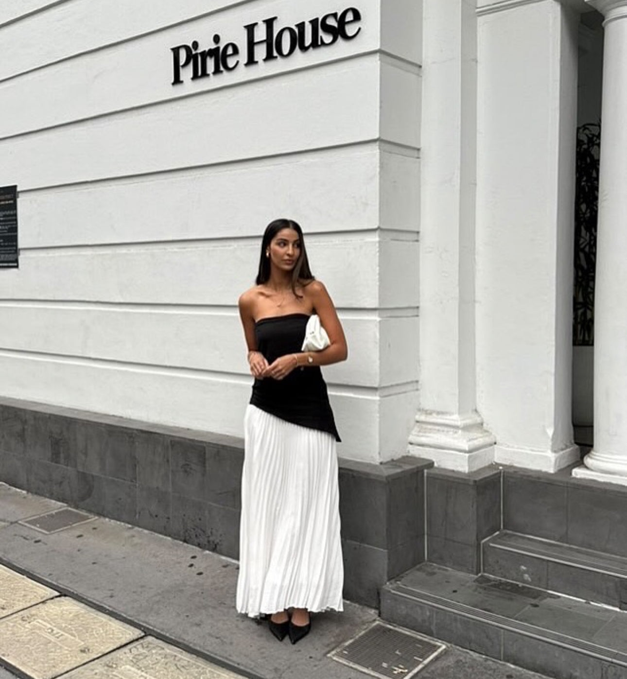 Black & White Serenity Maxi Dress