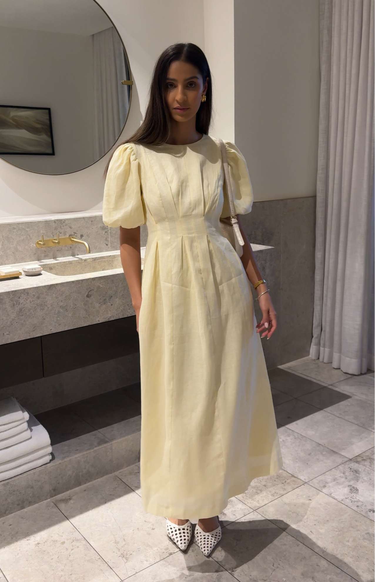PRE-ORDER - Butter Yellow Air Linen Maxi Dress