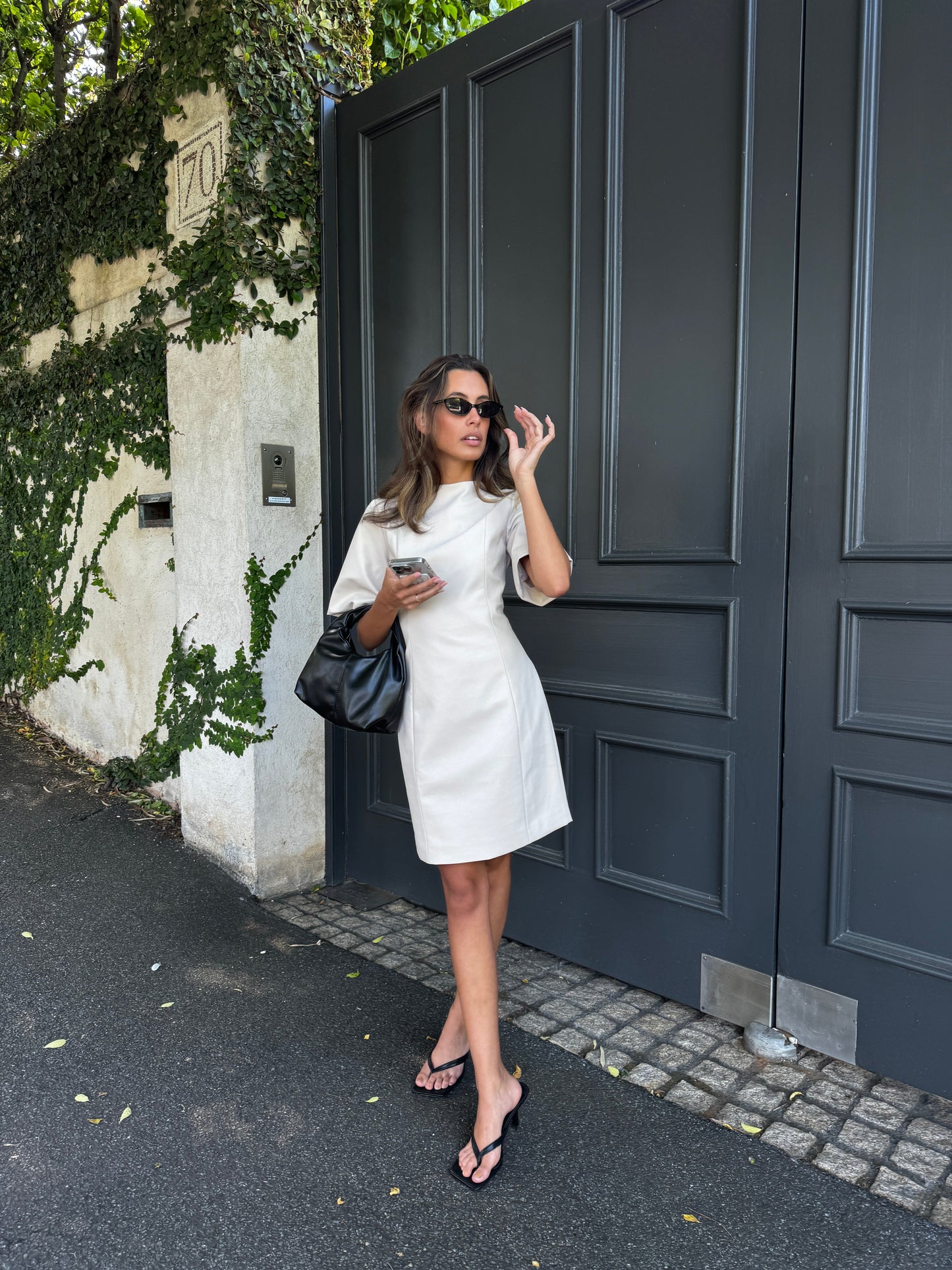 Beige Solace Mini Dress